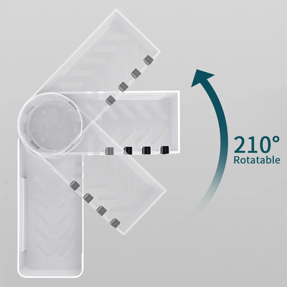 1 шт. угловая полка для душа Ванная комната держатель шампуня кухня вращение