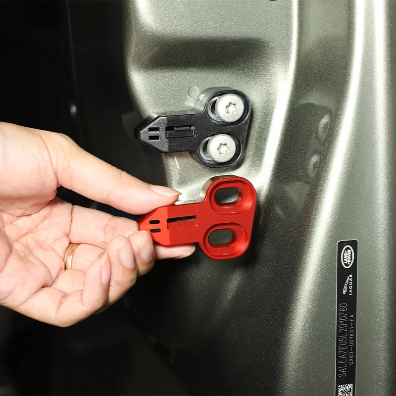 

For Land Rover Defender 90 110 2020-2022 Aluminum alloy Red Car Trunk Tail Door Lock Modification Accessories