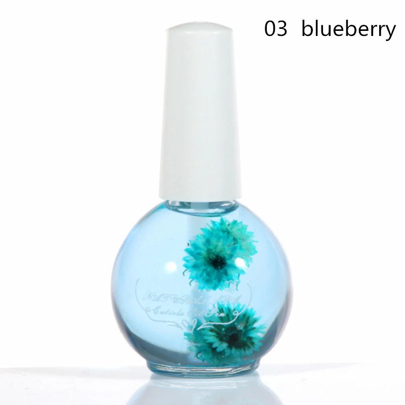 03 15ml Dried Flowers Nail Softener Nutritional Oil Cuticle Revitalizer Polish Repair Nail Skin Protector Treatment Nail Art Care - Цвет: 03