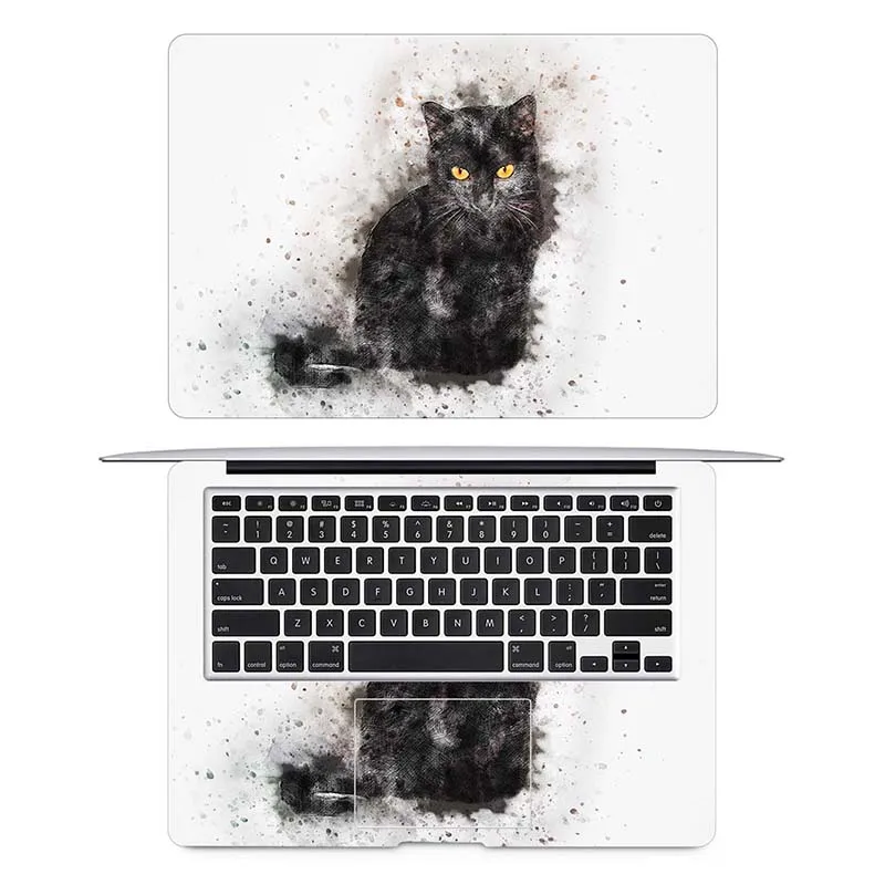 Наклейка для ноутбука Macbook Pro стикер водного цвета с котом 16 дюймов Air Retina 11 12 13 15