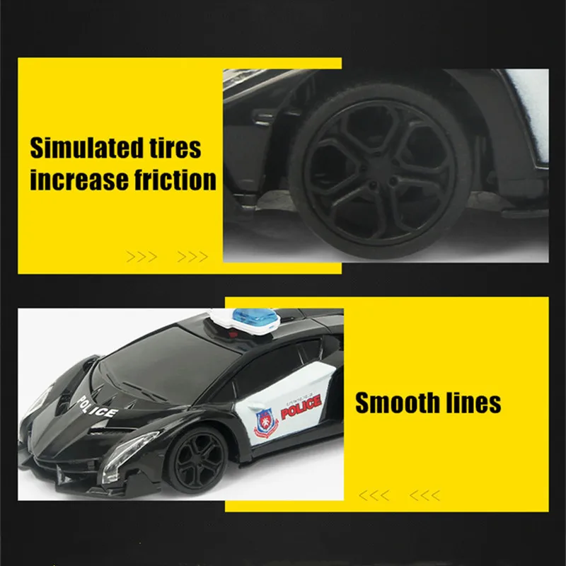 Радиоуправляемые игрушки гоночная полиция 1:24 автомобиль с дистанционным