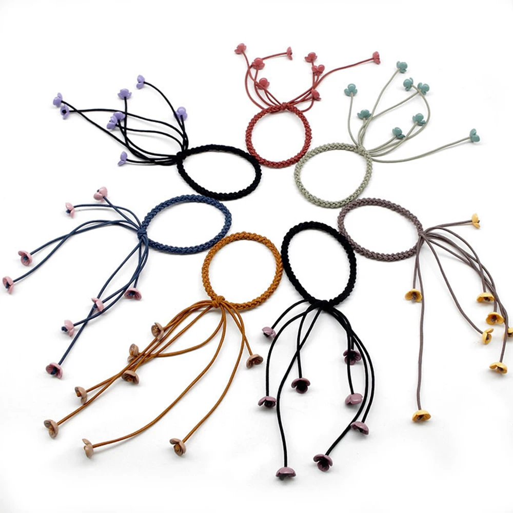 Женская резинка для волос ручной работы с тремя прядями аксессуар в Корейском