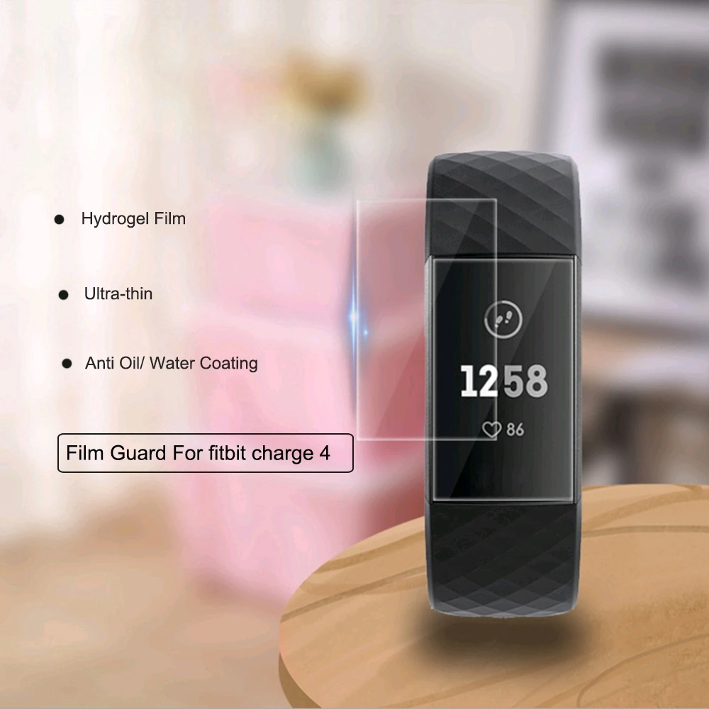 Защитная пленка TPU для Fitbit заряд 4-х Экран прозрачная защитный чехол умных часов