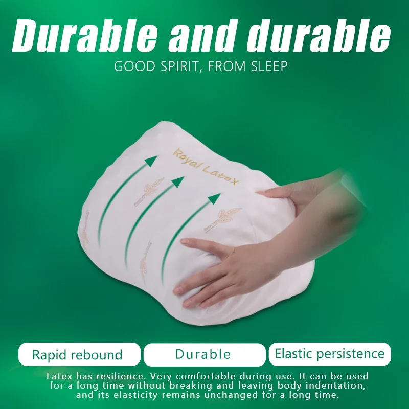 ЛМС Высокое качество Натуральная латексная подушка массажа спальный