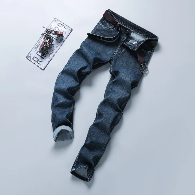 

New High Quality Mens Fashion Black Blue Jeans Men Casual Slim Stretch Jeans Classic Denim Pants Trousers Plus Size 28-40