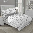 Простые комплекты постельного белья в скандинавском стиле 200x200 с английским буквенным принтом детский пододеяльник наволочка Комплект постельного белья для девочек и взрослых