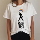ЛГБТ гей гордость лесбийские радужные летние топы Одежда Женская Харадзюку tumblr белая футболка гранж футболка летний топ tumblr