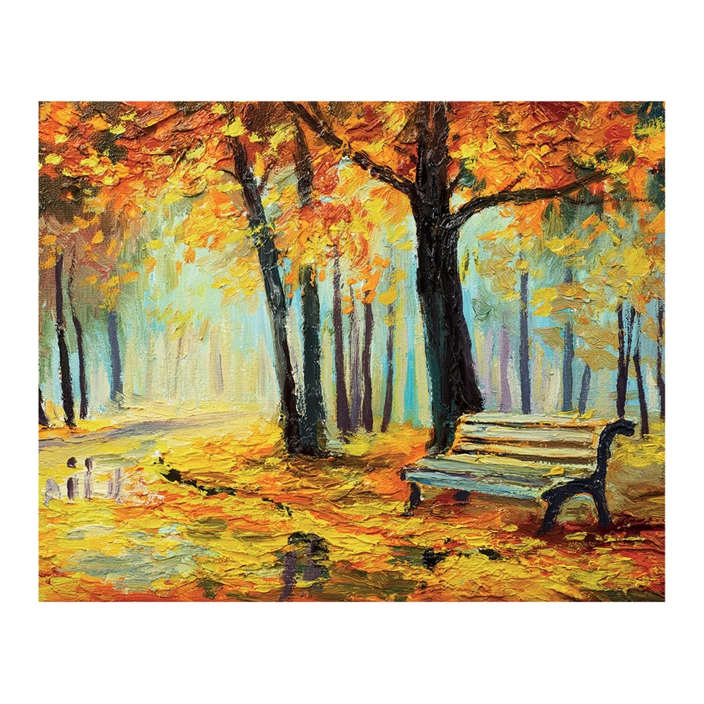 Холст на картоне с контуром &quotBrauberg Art. Classic. Осень" 30х40 см грунтованный хлопок |