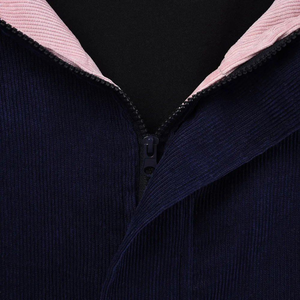 

Outerwear & Coats Jackets Long Sleeve Corduroy Patchwork Oversize Zipper Jacket Windbreaker Women Long Sleeve Corduroy