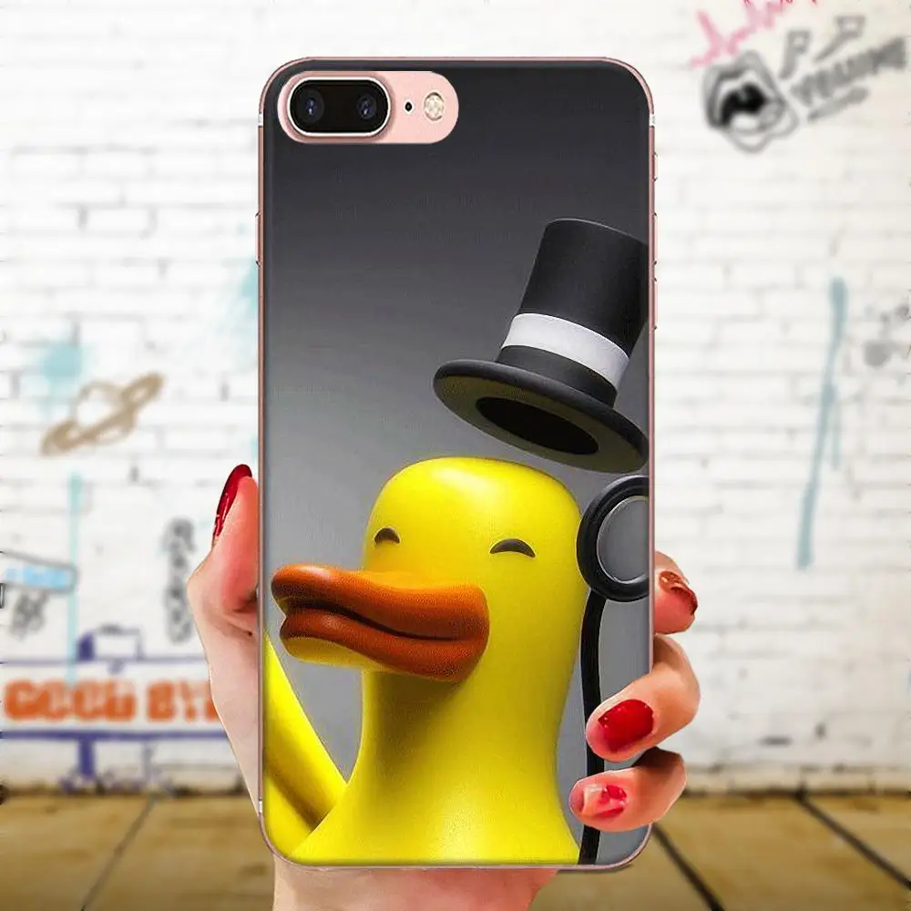 Крутая желтая утка для Samsung Galaxy A10 A20 A20E A3 A40 A5 A50 A7 J1 J3 J4 J5 J6 J7 2016 2017 2018 мягкий