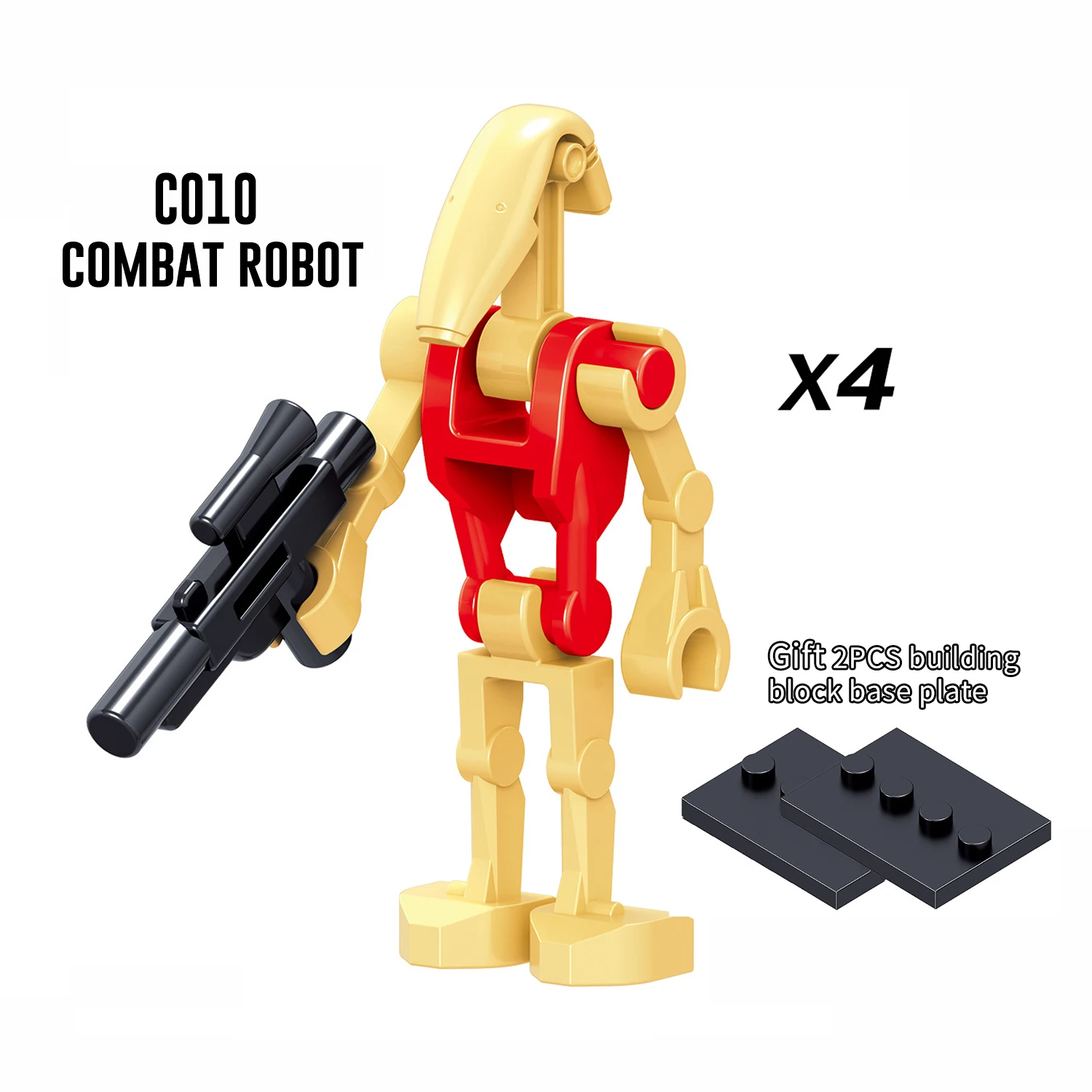

Space Action Figures Battle Droids Super Combat Robots K-2SO Building Blocks Assembly Bricks Educational Toys For Children Gifts
