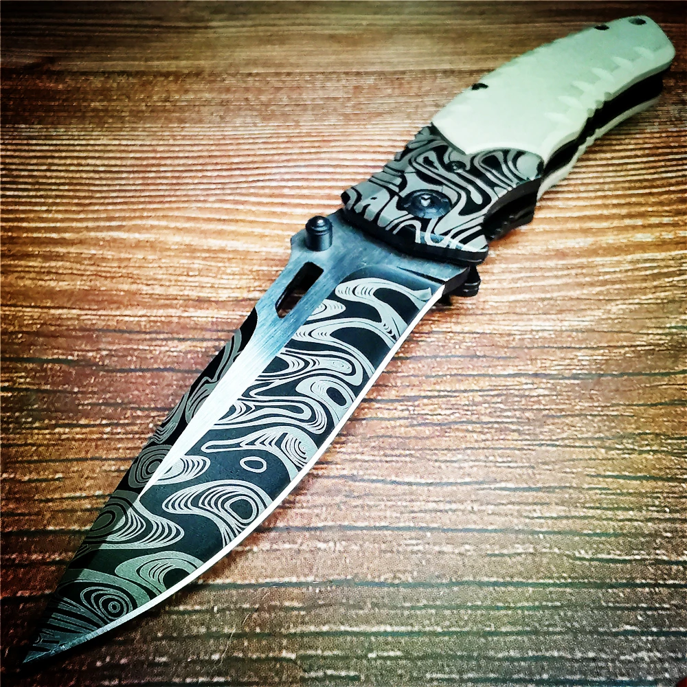 

Складной нож 9CR18MOV 202 мм, быстрооткрывающийся нож, боевые ножи для кемпинга, охоты, тактические ножи для выживания G10, карманный инструмент дл...