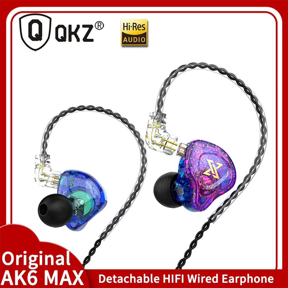 

Оригинальные QKZ AK6 MAX динамические драйверы Hifi проводные наушники с микрофоном стерео съемные наушники Игровые музыкальные спортивные мони...