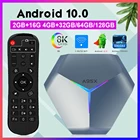 A95X F4 части ТВ коробка Android 10,0 8K медиа-проигрыватель 4K 3D 2,4G5G Wi-Fi Amlogic S905X4 4 ядра ARM Cortex A55 RGB светильник ТВ коробка