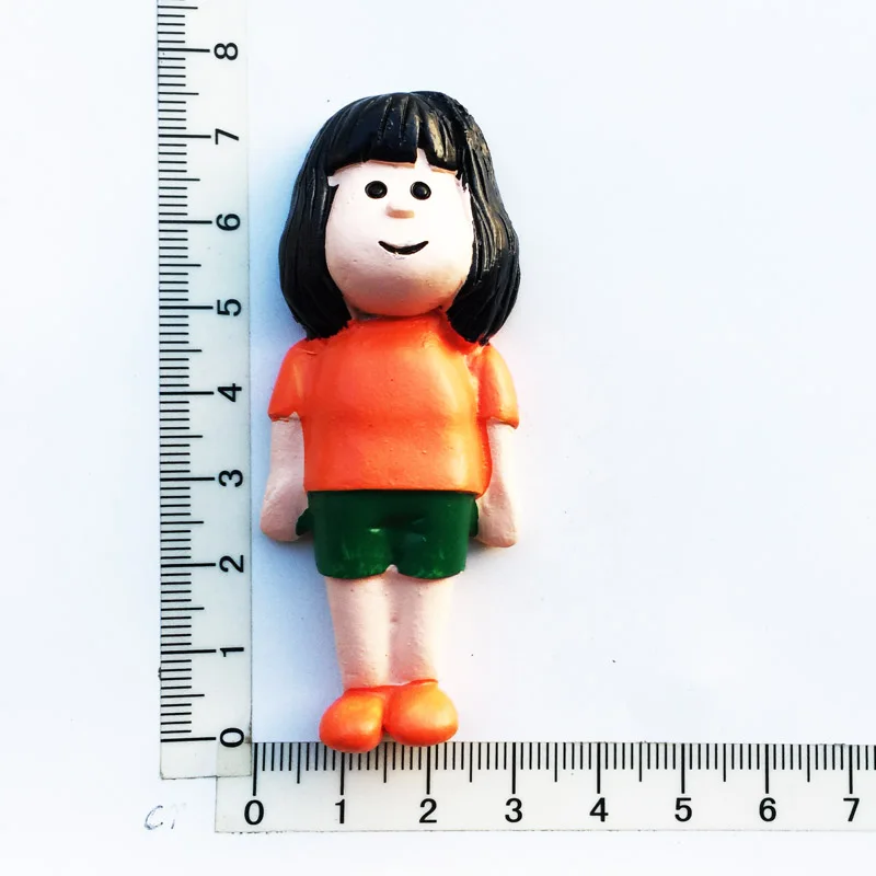 Милые персонажи магниты на холодильник мультфильмов девушка наклейка 3D рисунок