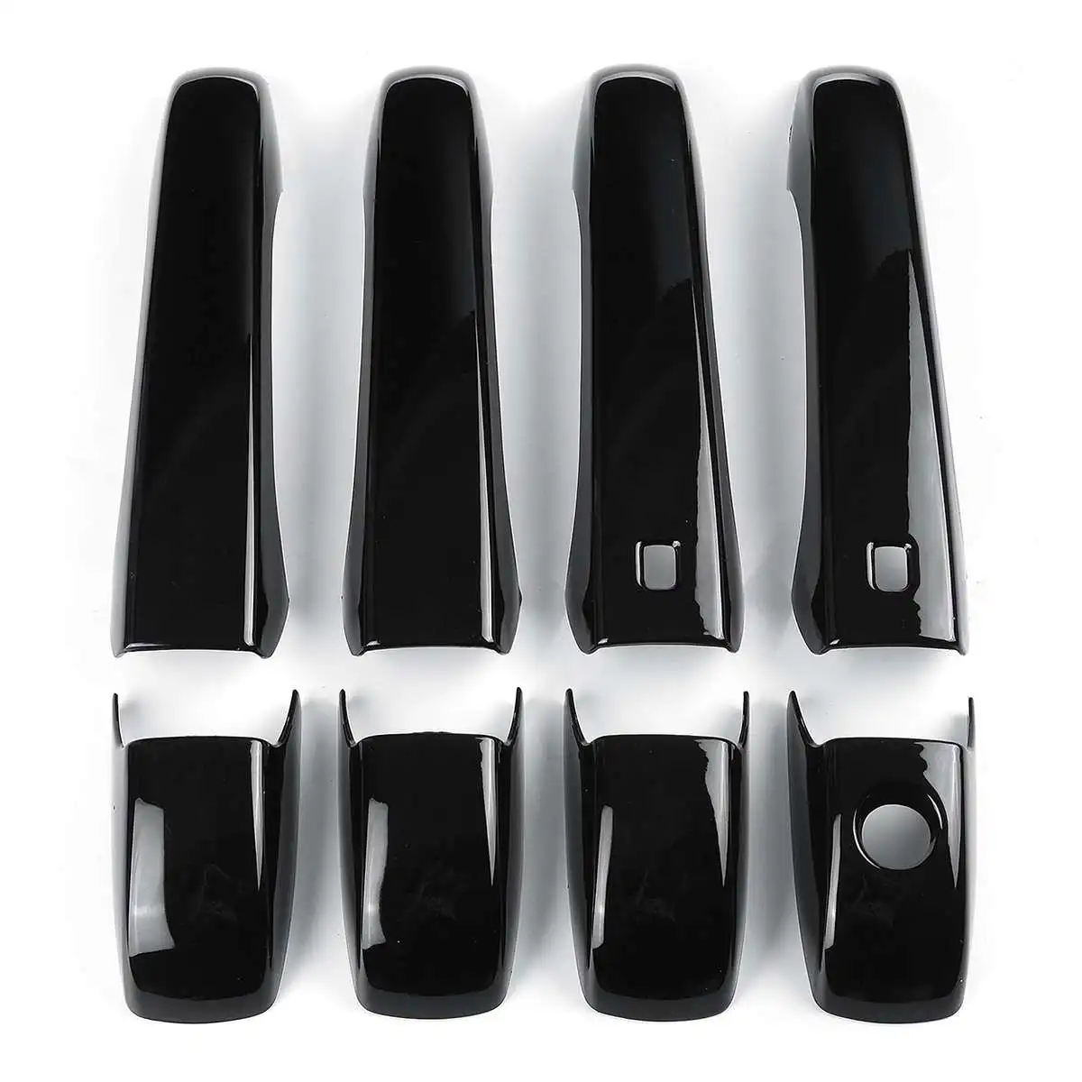 8 шт./комплект чехол для Наружная ручка двери автомобиля глянцевый черный Jeep Grand