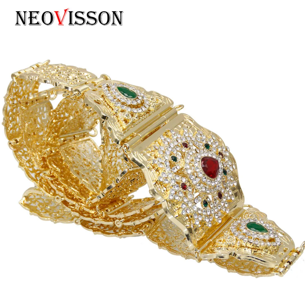 NEOVISSON rhinestone металлический пояс для женщин morocco caftan поясная цепь Золото Серебро Цвет украшения для тела Регулируемая длина