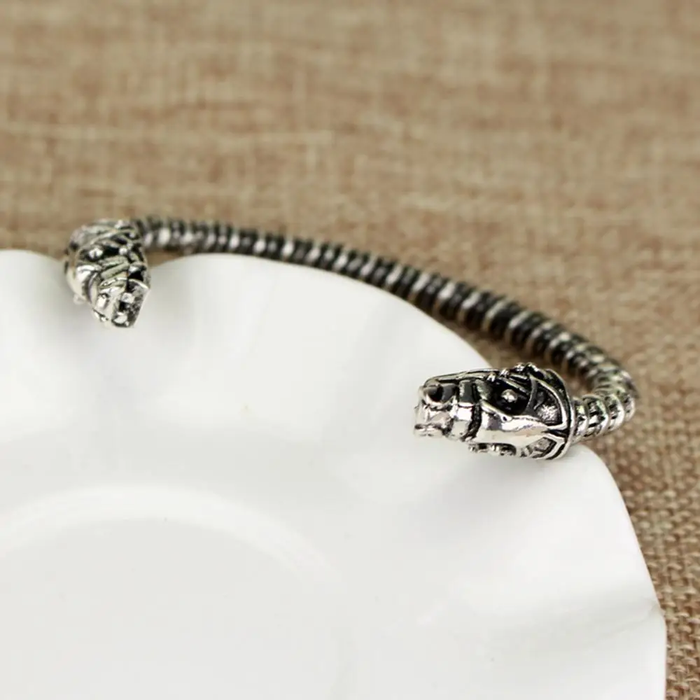 Персонализированные Творческие Волчья Голова открытие регулируемый браслет