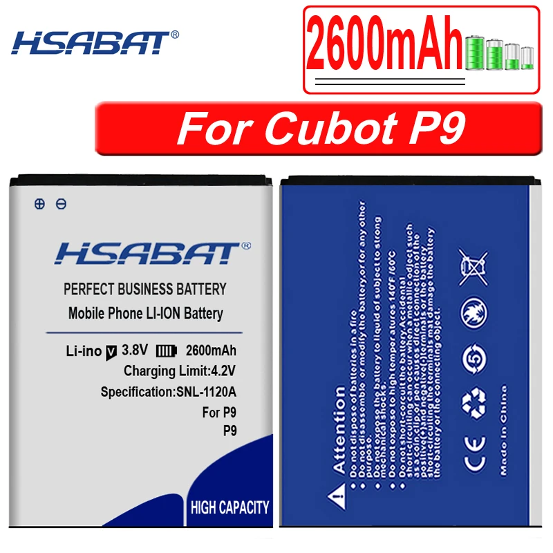 Аккумулятор HSABAT 6500 мАч для CUBOT MANITO/X6/NOTE S/Note Plus/Rainbow/P9/MAGIC/X15/R11/X18/H3/Dinosaur/MAX/S208 A S208A