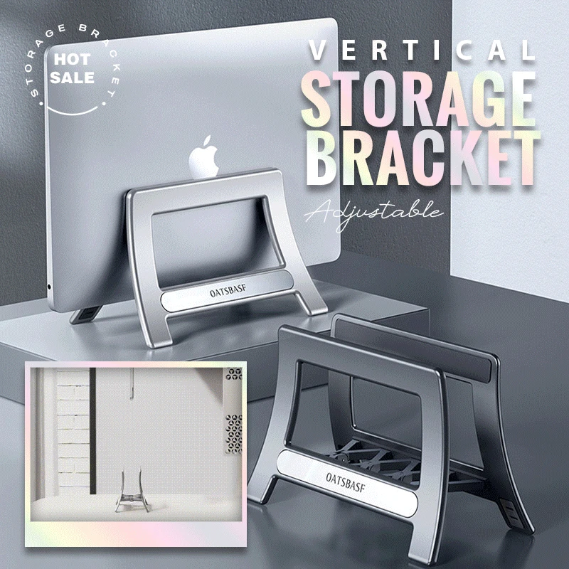 Vertical Storage Bracket Plastic Vertical Laptop Stand for MacBook iPad Xiaomi Dell Samsung Gravity adjustment Desktop Holder
