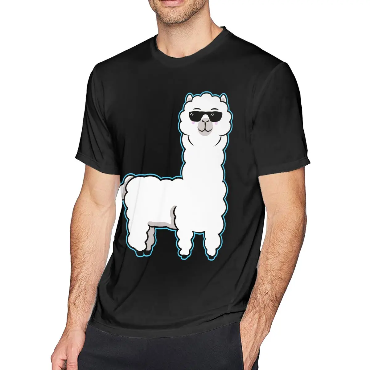 Альпака футболка с цифрой Драма ламы Футболка принтом летняя милые больших
