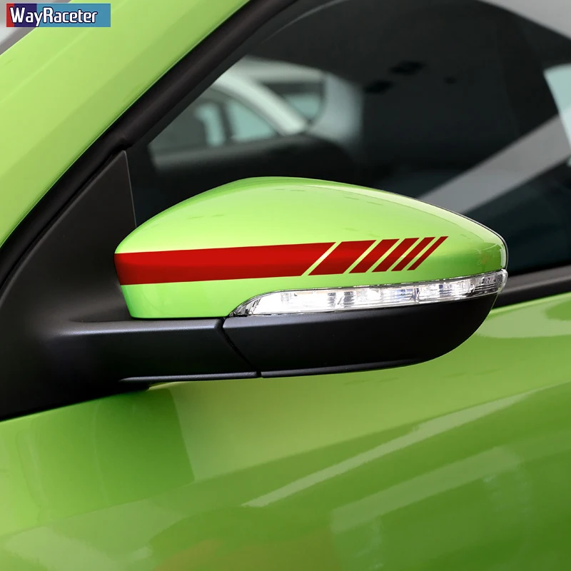 2 шт. наклейка на зеркало заднего вида для автомобиля украшение VW Volkswagen Golf Polo Scirocco