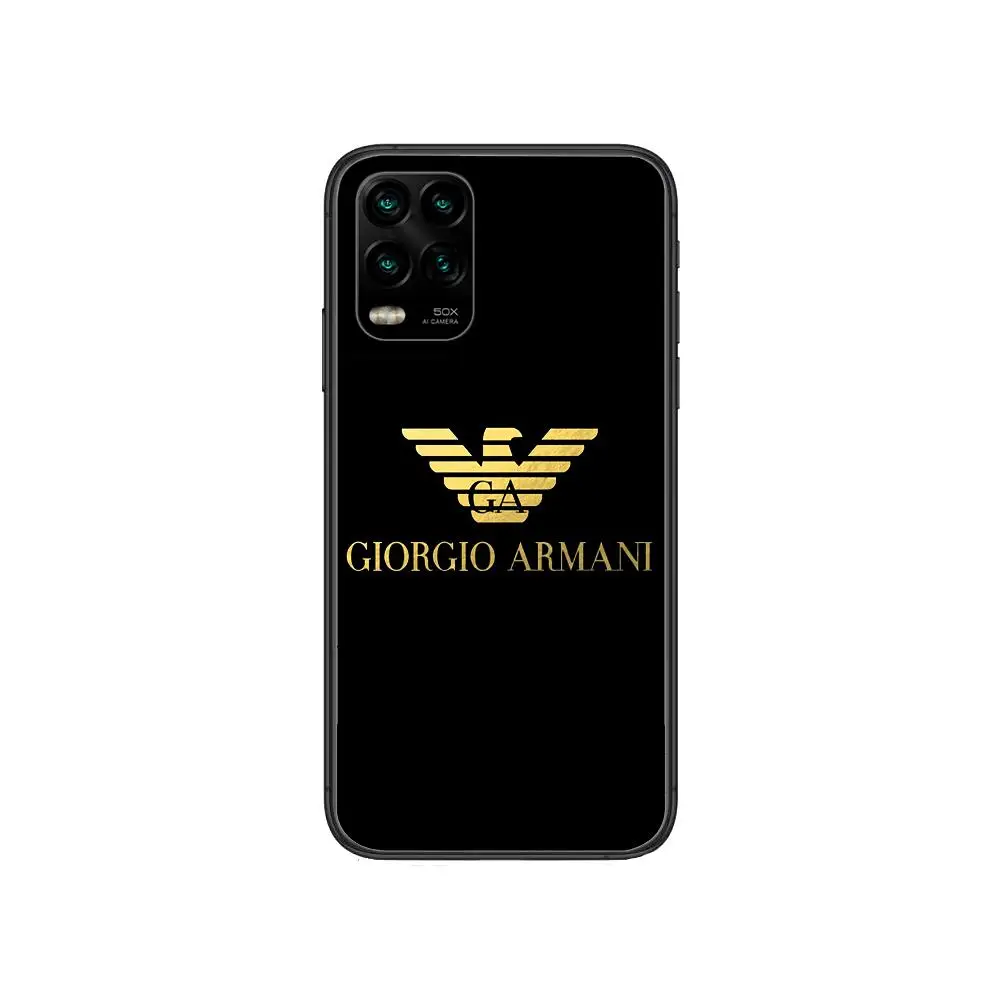 

Luxury fashion A-Armani brand Phone Case For XiaoMi Redmi 11lite ultra 9 8A 7A 6 A Pro T 5G K40 Anime Black Cover Silicone Back