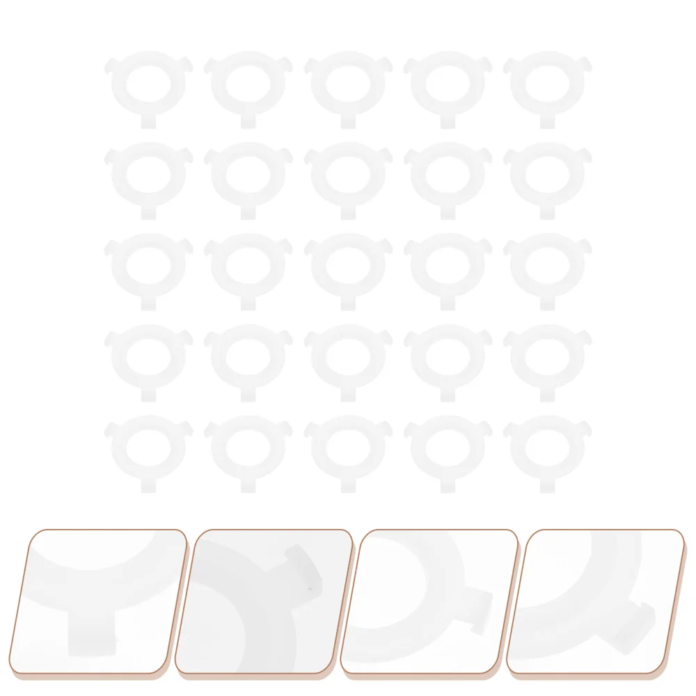 

50pcs Nylon Converter E27 to E14 Lampshade Rings Lampshade Converters (White)