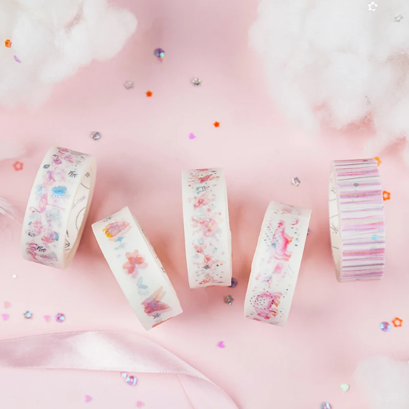 Фантазия время и пространство бабочка васи лента DIY украшения Скрапбукинг