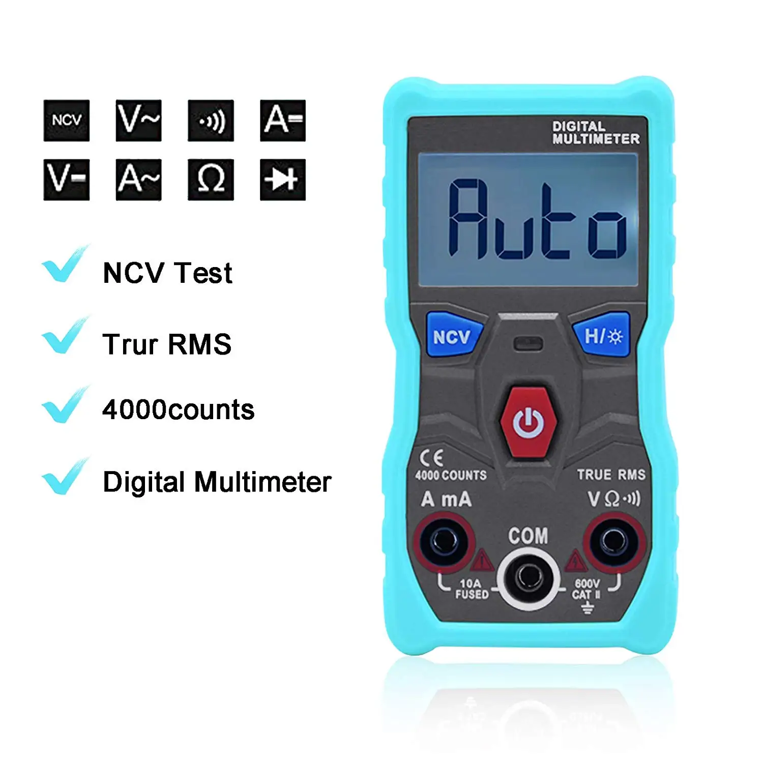 Цифровой мультиметр ZOYI DC/AC Измеритель Напряжения тока ручной Амперметр