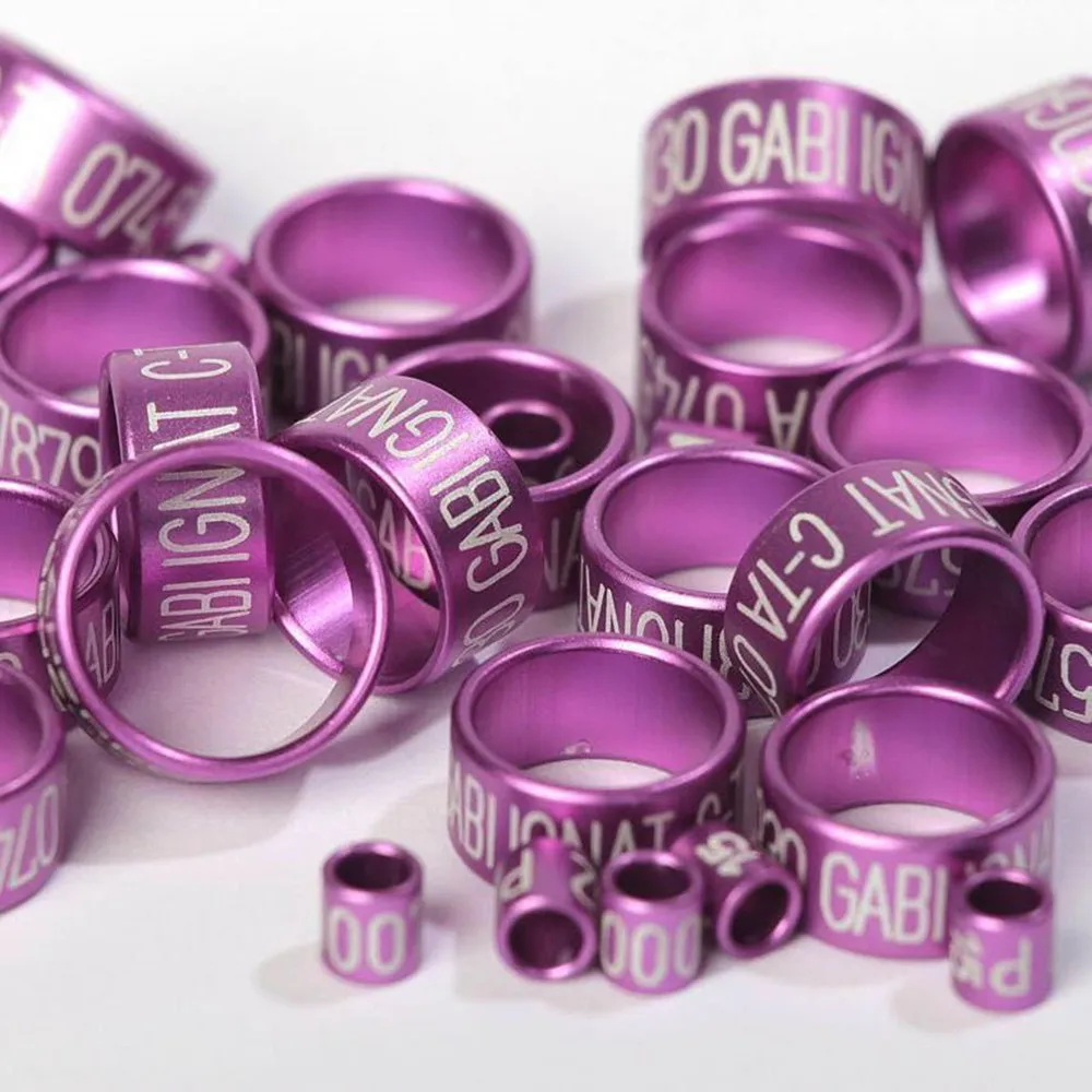 Кольцо для ног птицы серебряное кольцо попугая закрытое голубиных гонок Кольца