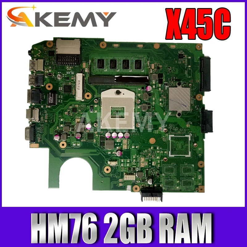 Материнская плата X45V для ASUS X45VD X45C материнская ноутбука SLJ8E HM76 REV 2 0 с Гб