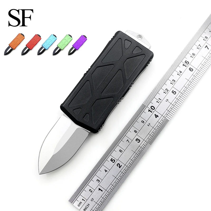 

SF OTF Mimi Knife Exo Cet D2 Blade Aviation Aluminum (t6-6061) Handle Camping Survival Outdoor EDC Hunt Tactical Tool