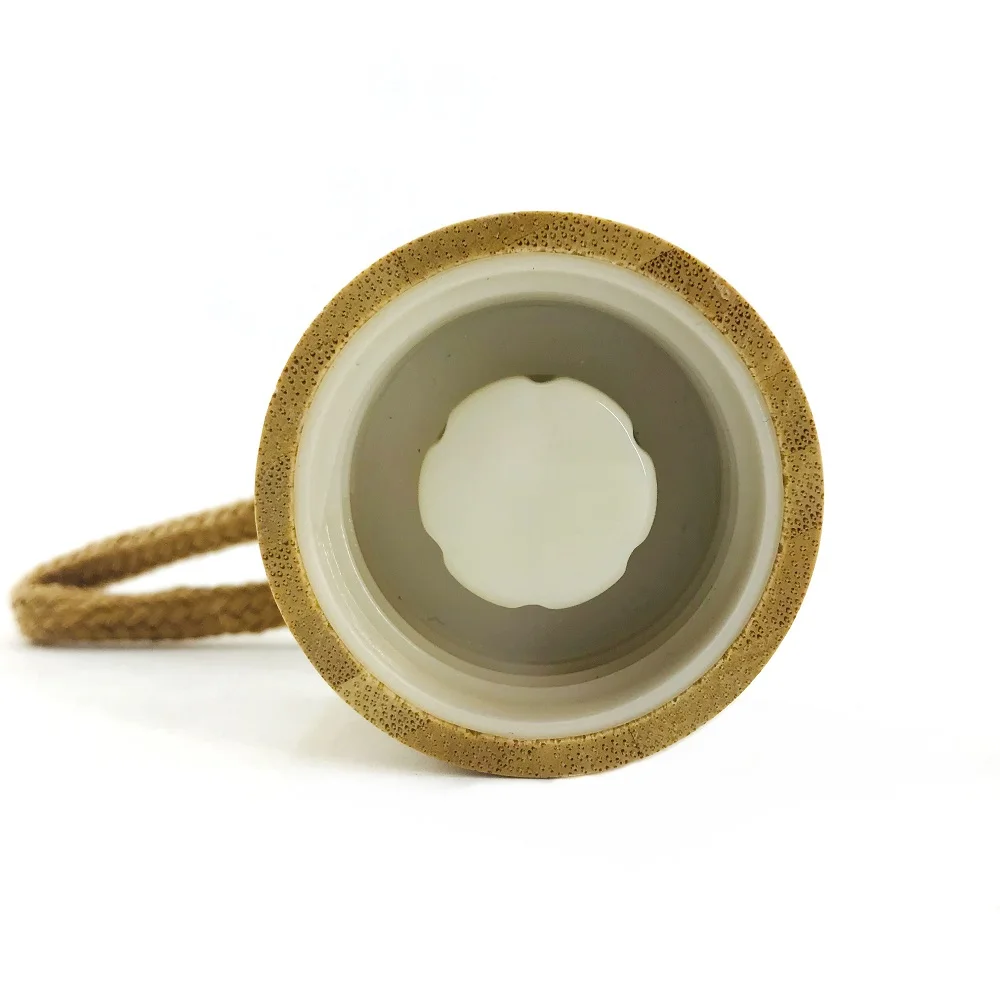 19 унций Премиум боросиликатное стекло бутылки герметичные крышки из бамбука