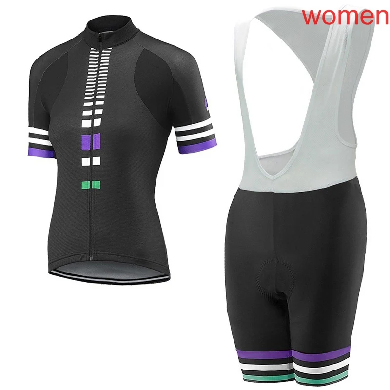 

2020 Womens Cycling Short Sleeve Jersey Bib Shorts Set Summer bicycle outfits Outdoor Sport clothing New riding suit S121432