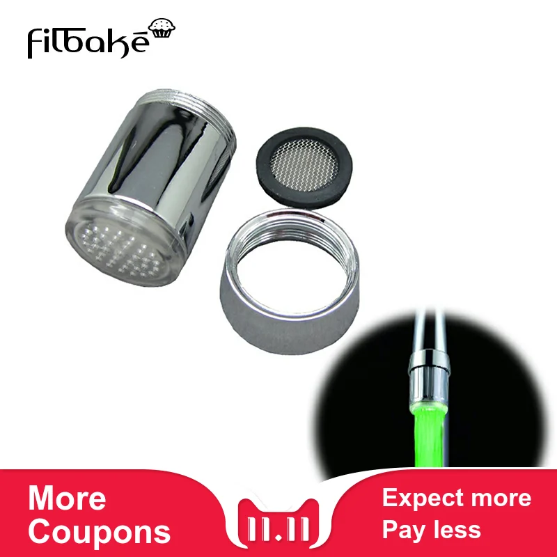 FILBKE один кусок светодиодный температурный кран трехцветный ленточный адаптер