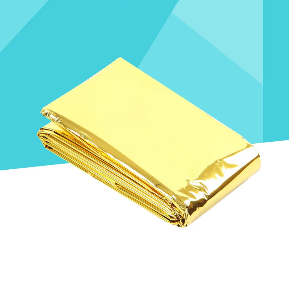 

Outdoor Hiking Climbing Emergency Survival Sleeping Blanket Reflective Blanket 160x210cm (Golden)