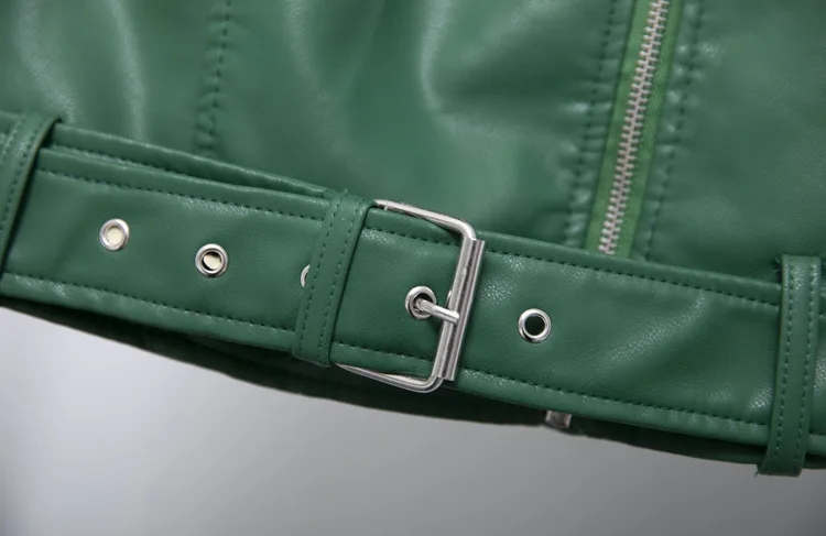 

Autumn Winter PU Leather Jackets Fashion Zipper Short Slim Coat Female Punk Faux Leather Bomber Outwear Casual Blazer Streetwear