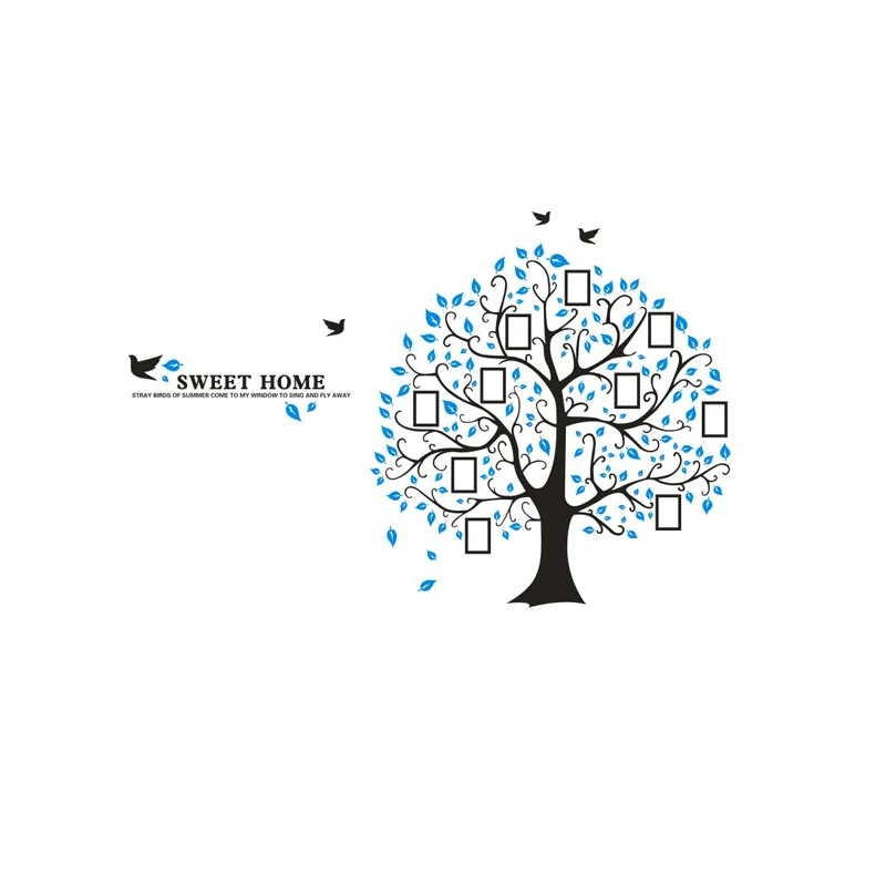 Lucky Tree Acrylic Wall Stickers Home decor Sweet Home Living room DIY decoration Waterproof Stickers New arrival