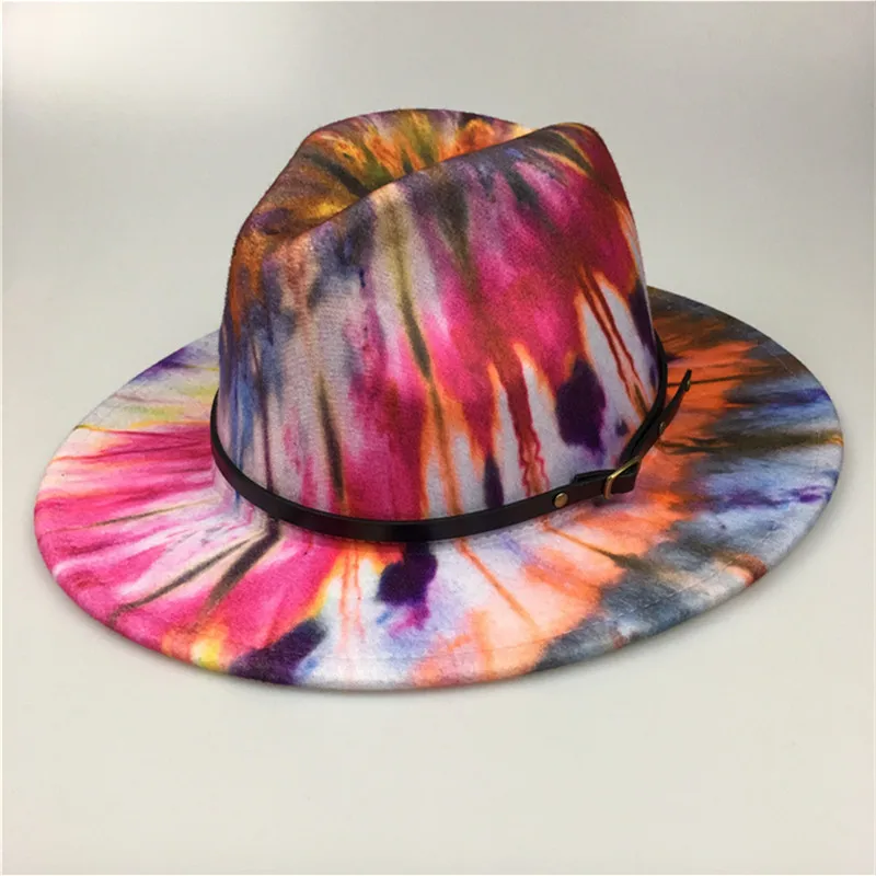 

Новые яркие фетровая шляпка шерстяная Шапки для Для женщин «вареный» фетровая шляпа в стиле джаз для мальчиков, шляпы для мужчин на плоской ...