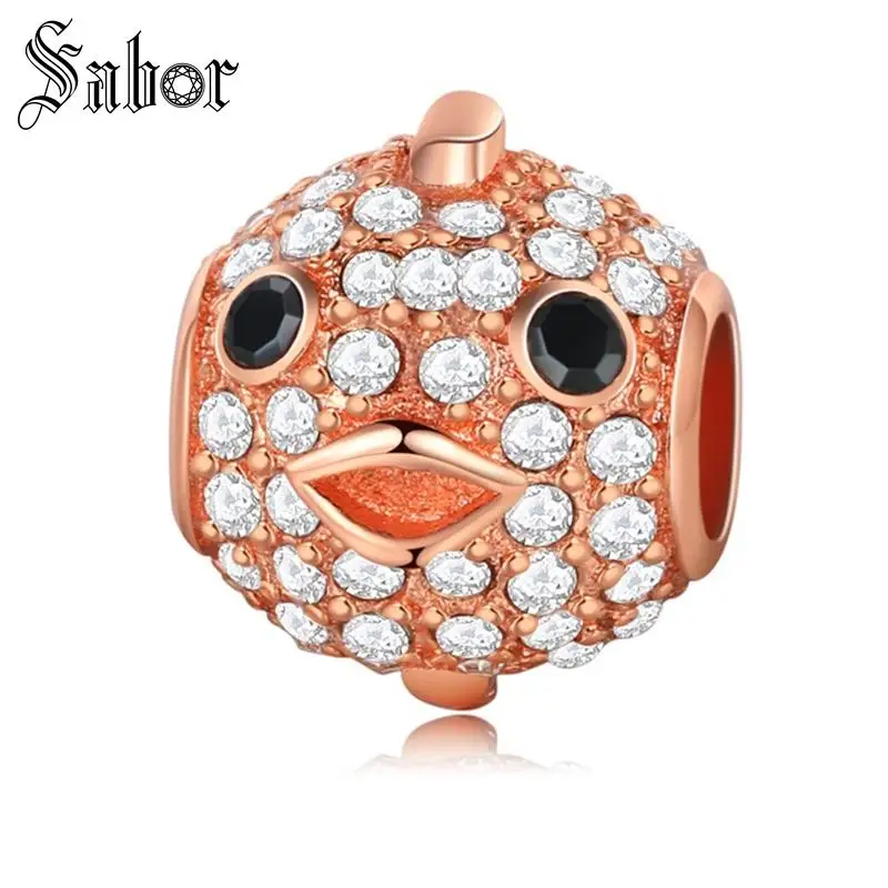 Уникальные Хрустальные Бусины милые бусины свободные розовое золото подходит