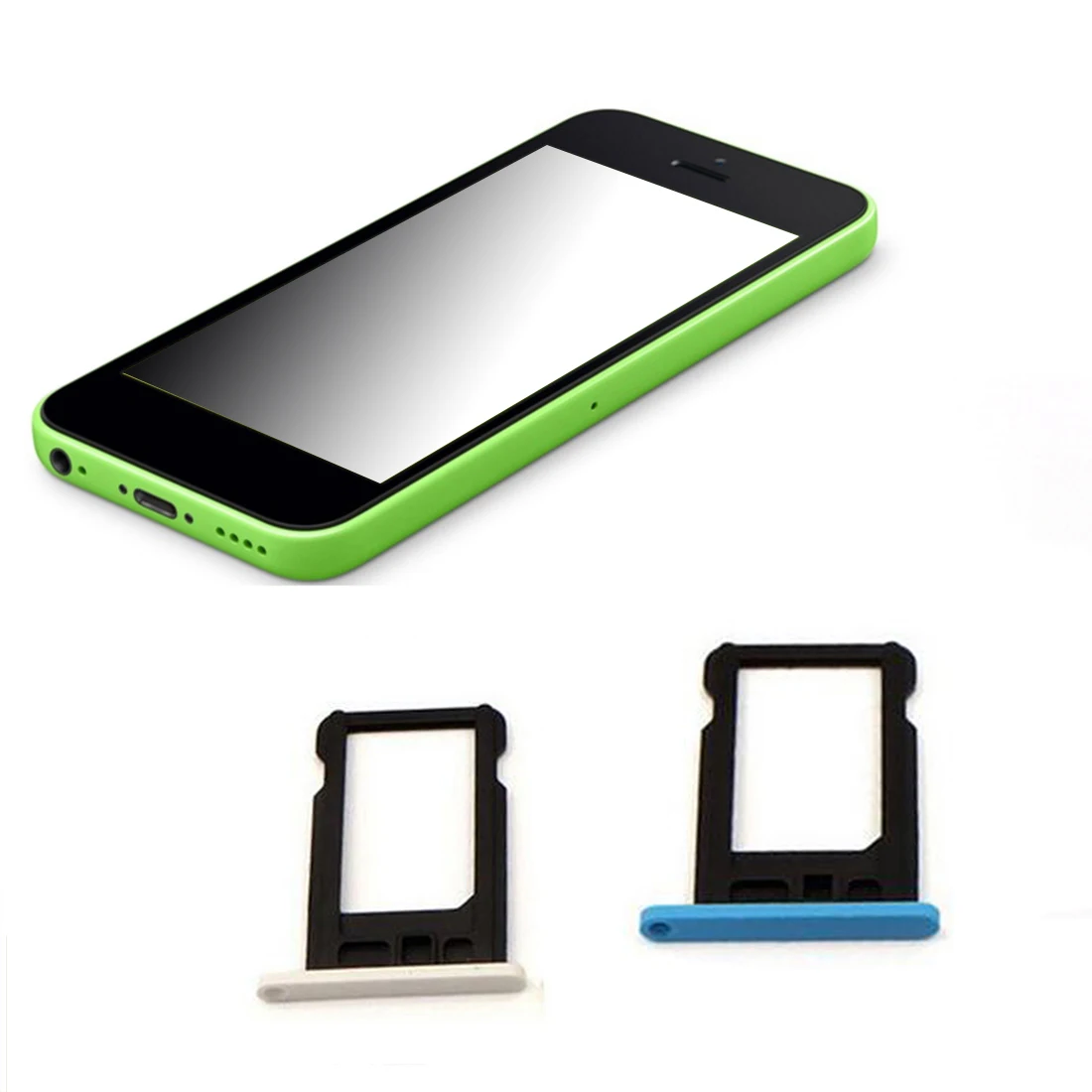 

Sim Card Tray Slot Holder for iPhone 4 4S 5C Replacement Parts Micro SIM Card Holder Tray Slot SIM Card Holder Adapter
