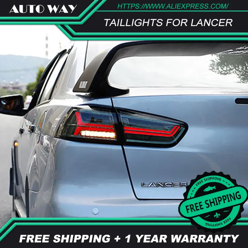 Чехол для стайлинга автомобиля Mitsubishi Lancer задние фонари светодиодные DRL тормоз