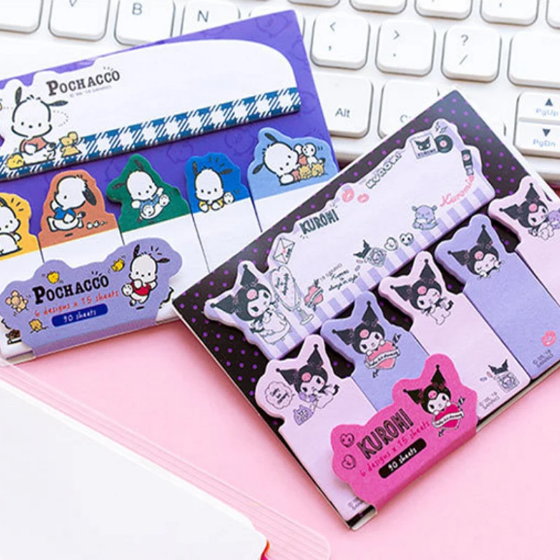 1 упак./лот японский Sanrio стильная футболка с изображением персонажей видеоигр второго поколения индекс восемь выбор бумаги для заметок на клейкой основе, офисные и школьные принадлежности