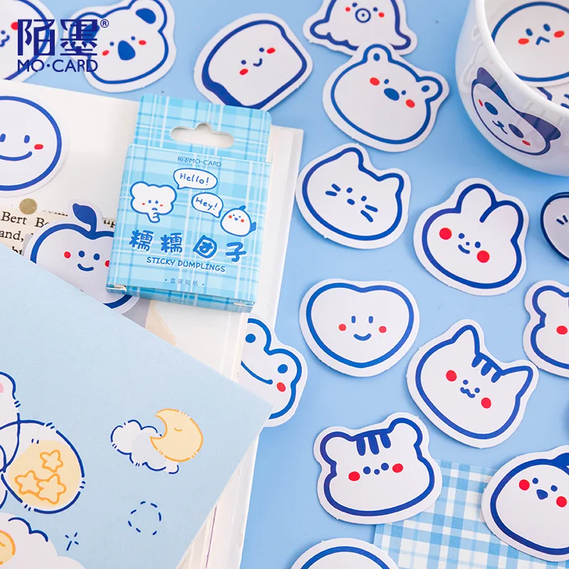 

46 pcs/box Cute Animal collection Decorative Sticker Scrapbooking Label Diary Stationery Album Phone Kawaii Journal Planner