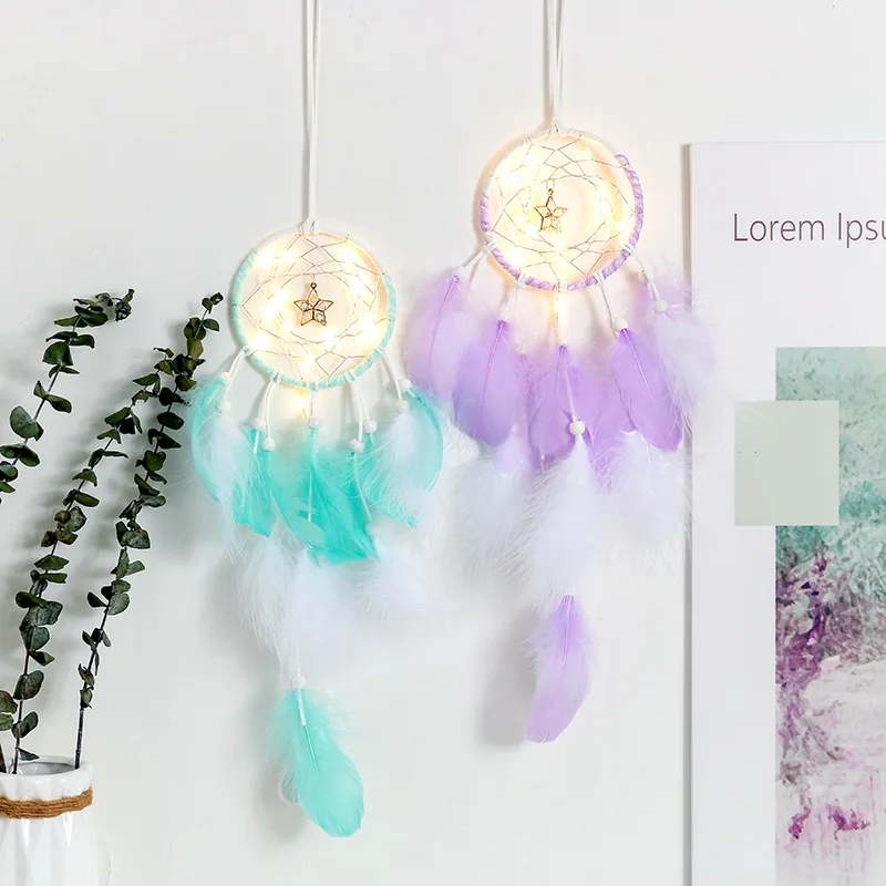 Свадебный дом Настенный декор в индийском стиле Ловец снов перо колокольчик