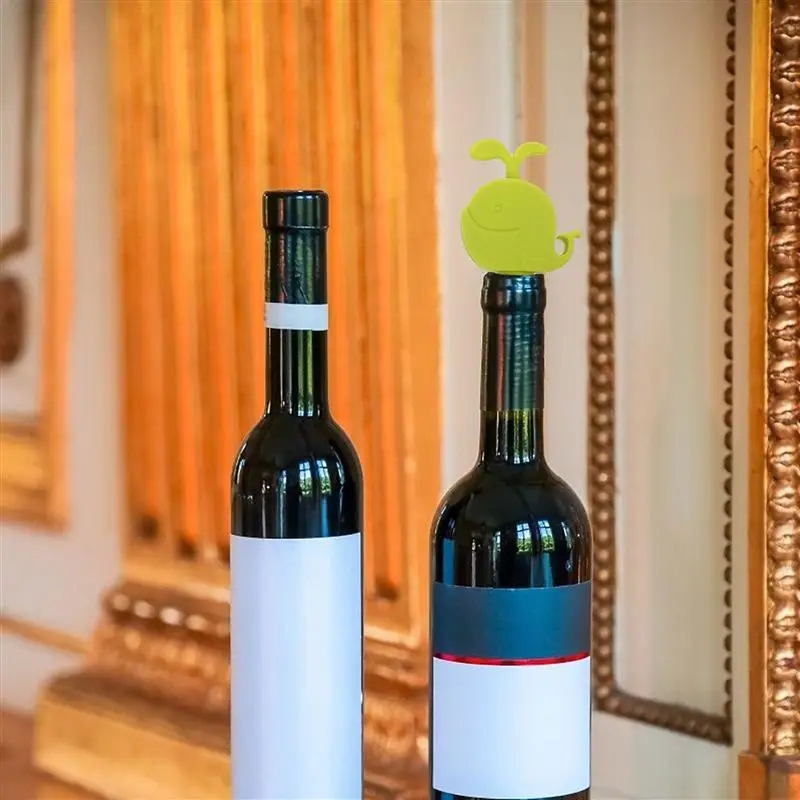 

3pcs Lovely Sealing Plugs Silicone Wine Stoppers Red Wine Stoppers Bottle Plugs for Party