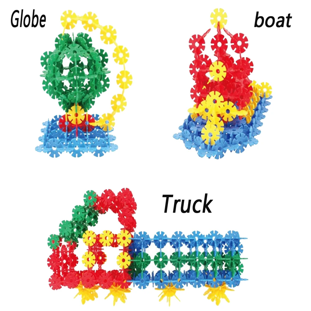 Снежинка строительные блоки утолщенная пластиковая сплайсинга от 1 до 7 лет