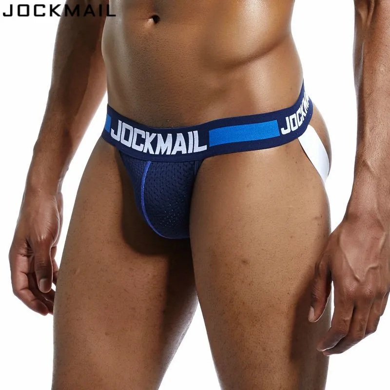 Новинка нейлоновые сетчатые дышащие пикантные трусики-джоки JOCKMAIL мужские