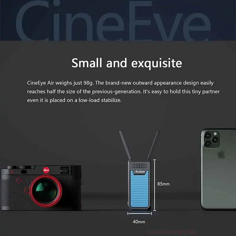 Беспроводной передатчик Accsoon CineEye Air 5G WIFI для iPhone Android видео телефона 1080P мини